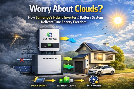 Worry About Clouds? How Sunrange’s Hybrid Inverter & Battery System Delivers True Energy Freedom