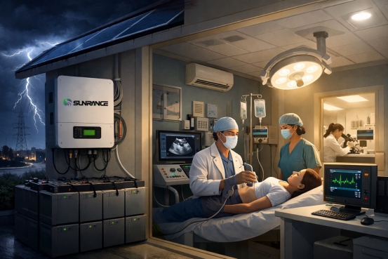 How Sunrange Inverters Helped a Clinic Maintain Uninterrupted Power in Blackouts