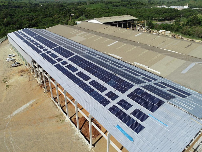 Proyecto de conexión a la red de 350 kW en Brasil